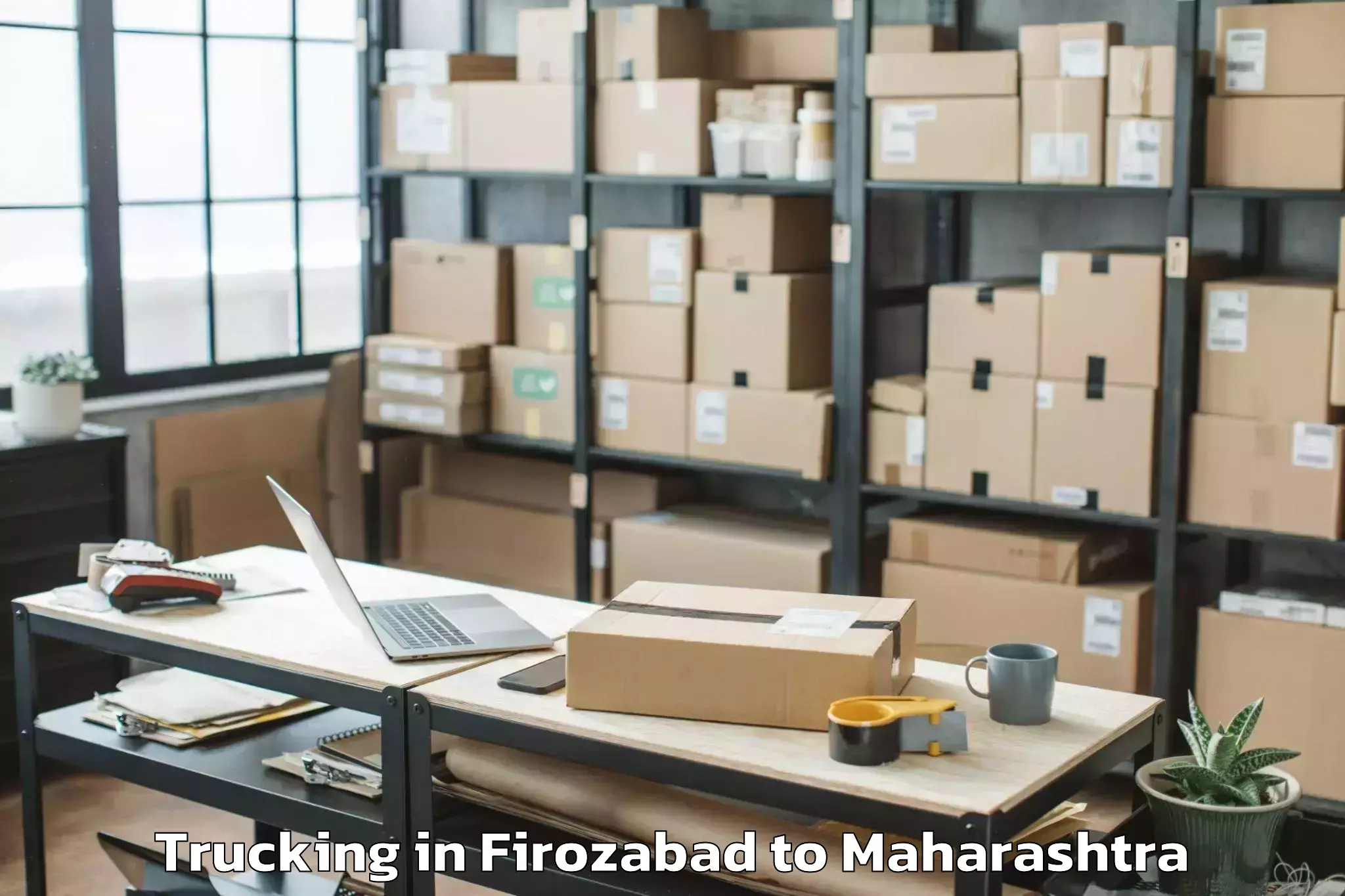 Book Firozabad to Gangakhed Trucking Online